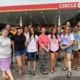 Group Picture of Students at the Gas Station After on the Way Back from the Beach